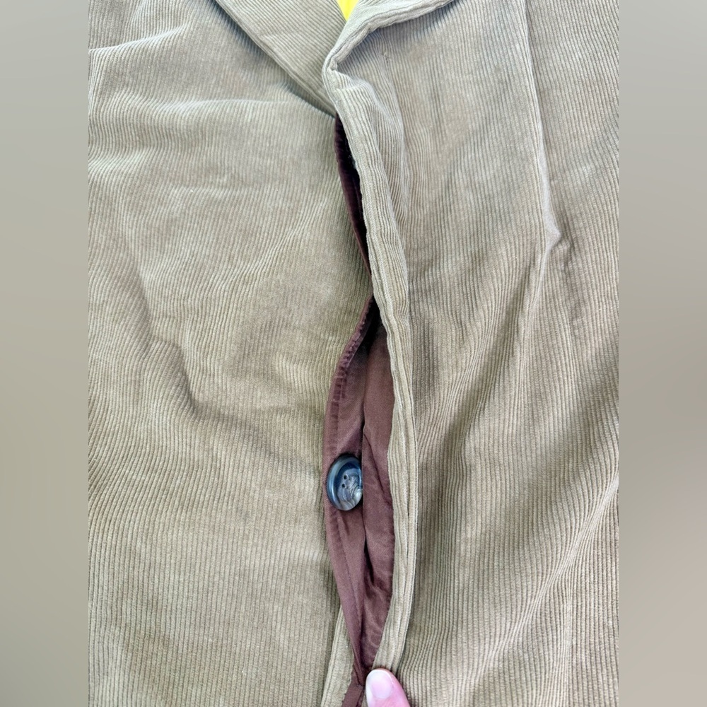 Vintage J. Crew Lined Trench Overcoat XL Tan - Picture 5 of 12